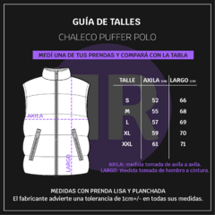 CHALECO PUFFER POLO AZUL MARINO - comprar online