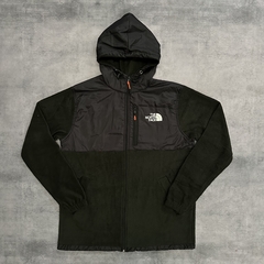 CAMPERA MICROPOLAR TNF COMBINADA NEGRO y VERDE MILITAR en internet