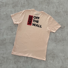 REMERA VANS ESTAMPA OFF THE WALL ROSA - tienda online