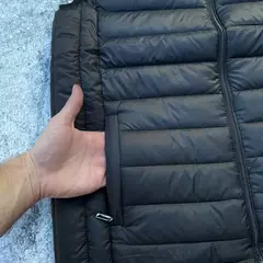 CHALECO PUFFER POLO NEGRO