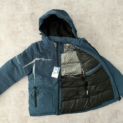 CAMPERA COLUMBIA IMPERMEABLE AZUL PETROLEO - comprar online