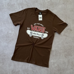 REMERA VANS ESTAMPA OLD SKOOL CHOCOLATE