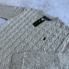 SWEATER POLO VINTAGE BEIGE - tienda online