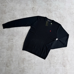 PULLOVER TRAMADO POLO AZUL MARINO - comprar online