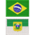 2 Bordados Bandeira Do Brasil Ou Seu Estado Airsoft Ban13