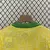 Camisa + Shorts Infantil Seleção Brasileira 2024 escudo centralizado - Amarela - loja online