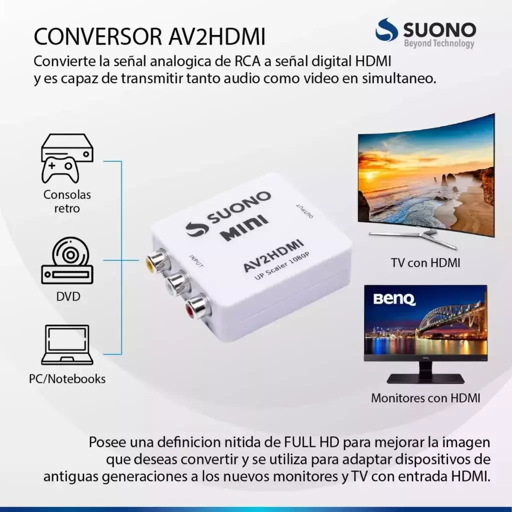 Convertir señal rca a hdmi hotsell