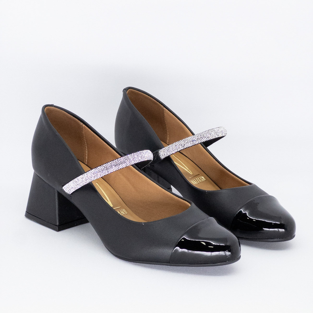 Scarpin Vizzano Mary Jane Brilho Boneca