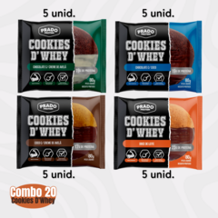 COMBO MISTO Cookie D'Whey (20 unidades)