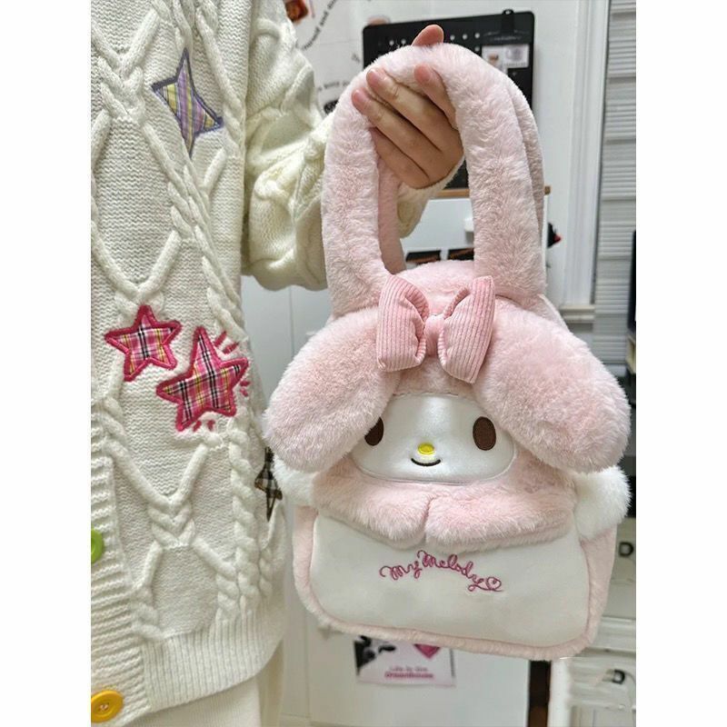 Cartera De Peluche Con Cierre Kitty Kuromi Melody