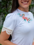 T-Shirt - Rosas - Branca - comprar online