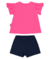 CONJUNTO BLUSA E SHORT-SAIA MALHA PINK FLUOR BEE LOOP na internet