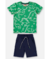 CONJUNTO CAMISETA MALHA DINO E BERMUDA EM MOLETOM UP BABY - comprar online