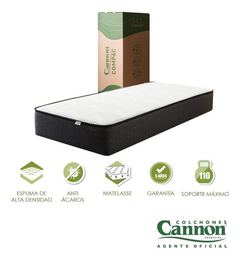 Colchón Cannon Compac Box 1 Plaza 80x190+ 1 Almohada en internet
