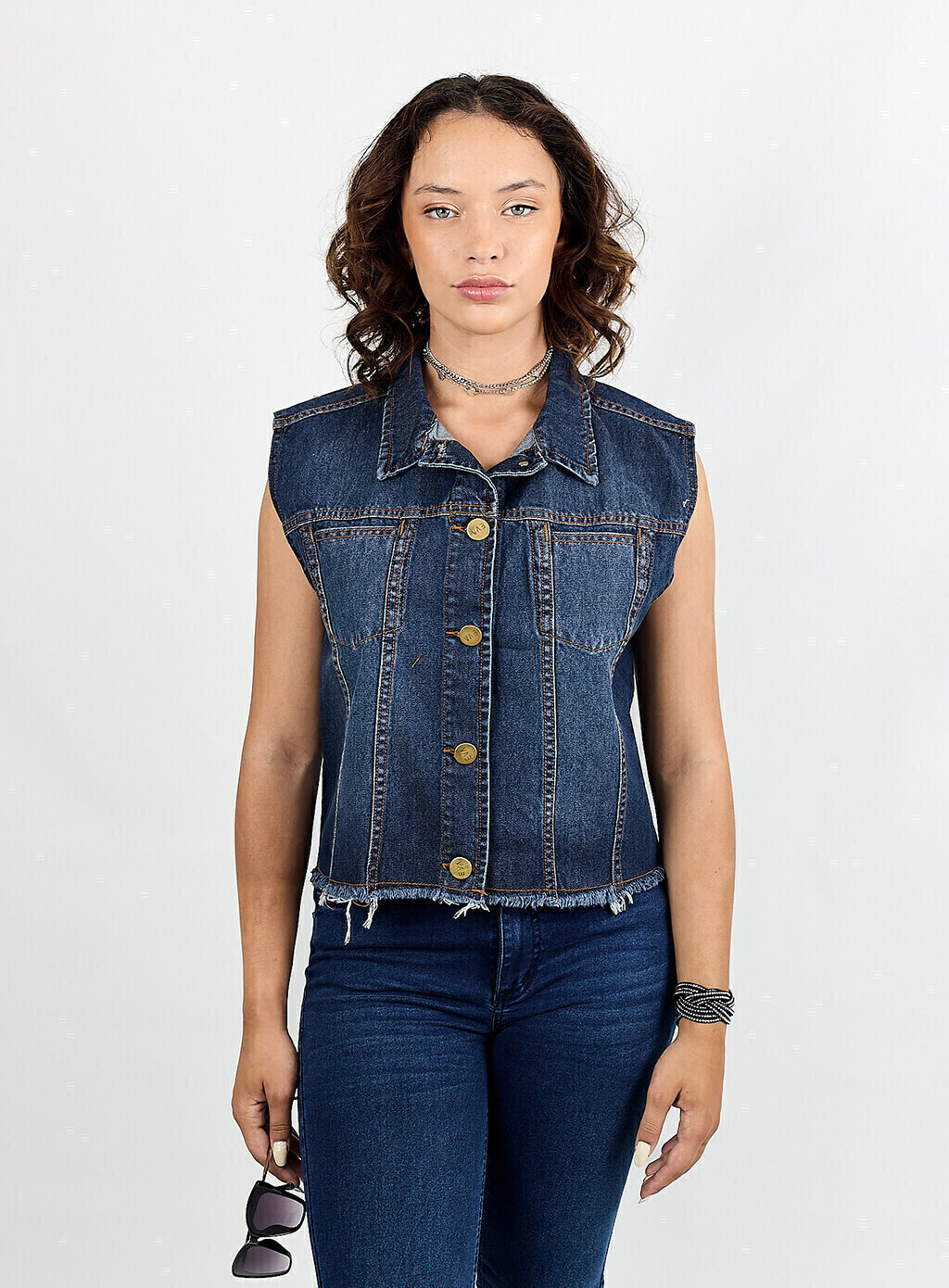 chaleco jean