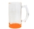 Caneca cristal vidro degrade livesub - 475 ml laranja