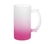 Caneca jateada vidro degrade - 475 ml rosa