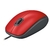 Mouse Logitech M110 Silent USB com Fio 1000 DPI Vermelho - Resystech