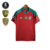 Camisa Fluminense Treinador 23/24 - Umbro Masculina - Vermelha com detalhes em Verde e Patches Libertadores