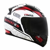 CAPACETE LS2 RAPID THUNDER WHITE/BLACK/RED