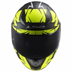 CAPACETE LS2 RAPID CROMO MATTE BLK/HV YLW - Loja Helmet