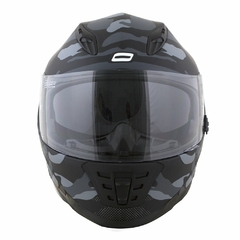 CAPACETE NORISK SOUL FF302 DESTROYER MATT BLACK/WHITE - comprar online