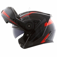 CAPACETE NORISK ROUTE FF345 MOTION BLACK/GREY/RED - loja online