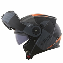 CAPACETE NORISK ROUTE FF345 STROKE MATT BLACK/GREY/ORANGE - loja online