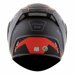 Imagem do CAPACETE NORISK ROUTE FF345 STROKE MATT BLACK/GREY/RED