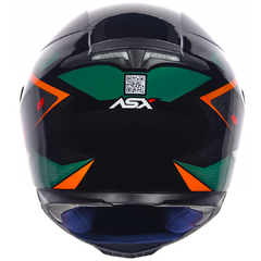 CAPACETE ASX EAGLE FAST BRILHO PRETO/VERDE/GRAFITE - Loja Helmet