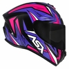 CAPACETE ASX DRAKEN VECTOR BRILHO PRETO/LILAS/ROSA