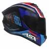 CAPACETE ASX DRAKEN COUGAR BRILHO PRETO/AZUL/VERMELHO