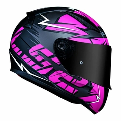 CAPACETE LS2 RAPID CROMO ROSA