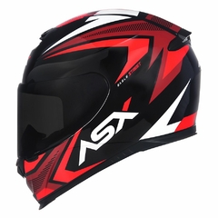 CAPACETE ASX EAGLE STREET BRILHO PRETO/VERMELHO/BRANCO na internet