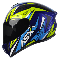 CAPACETE ASX DRAKEN VECTOR BRILHO AZUL/AMARELO/CINZA na internet