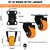 Kit 02 Rodizios Giratórios De PVC 40Kg Reforçados 1.5/8" 40mm - comprar online