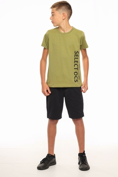 T.SHIRT JUVENIL MEIA MALHA 30.1 PENTEADA SELECT - comprar online