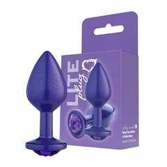 Plug Anal M com Glitter e Pedra Lite Plug