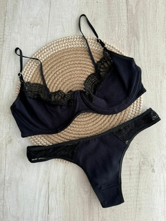 Conjunto c/Aro Algodon/Puntilla c/Less Clasica – B731/1 - Habia Una Vez Lingerie