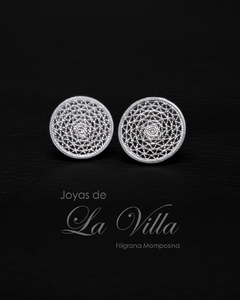 aretes en filigrana momposina, plata ley 950, Mompos, Mompox, aretas, joyas de la villa