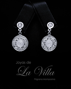 aretes en filigrana momposina, plata ley 950, Mompos, Mompox, aretas, joyas de la villa
