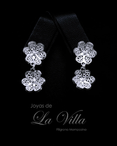 aretes en filigrana momposina, plata ley 950, Mompos, Mompox, aretas, joyas de la villa