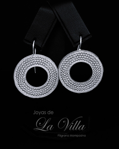 aretes en filigrana momposina, plata ley 950, Mompos, Mompox, aretas, joyas de la villa