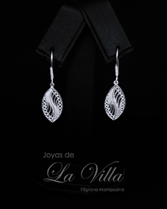 aretes en filigrana momposina, plata ley 950, Mompos, Mompox, aretas, joyas de la villa