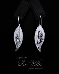 aretes en filigrana momposina, plata ley 950, Mompos, Mompox, aretas, joyas de la villa