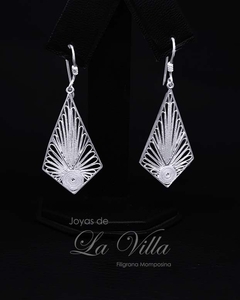 aretes en filigrana momposina, plata ley 950, Mompos, Mompox, aretas, joyas de la villa