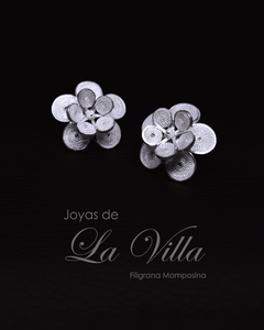 aretes en filigrana momposina, plata ley 950, Mompos, Mompox, aretas, joyas de la villa