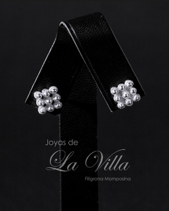 aretes en filigrana momposina, plata ley 950, Mompos, Mompox, aretas, joyas de la villa