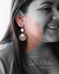 aretes en filigrana momposina, plata ley 950, Mompos, Mompox, aretas, joyas de la villa