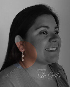 aretes en filigrana momposina, plata ley 950, Mompos, Mompox, aretas, joyas de la villa